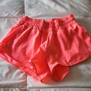 Vibrant Coral Women's Athletic Shorts